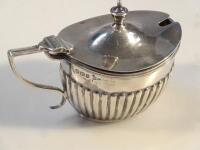 A Victorian silver mustard pot