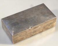 An Edwardian silver cigarette case