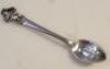 A set of six Continental white metal Rolex teaspoons - 2