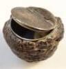 A Victorian snuff box the main body probably a nut kernel - 2