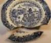 Five pieces of 18thC and later blue and white china - 4