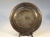 An 18thC pewter charger - 2