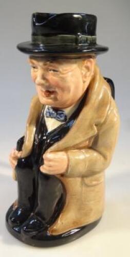 A Royal Doulton Winston Churchill toby jug