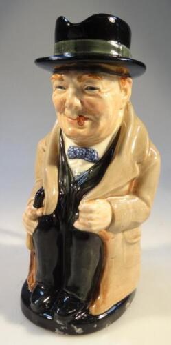 A Royal Doulton Winston Churchill toby jug