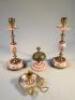 A 19thC part desk set - 2