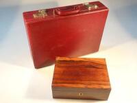 A 19thC rosewood jewellery box