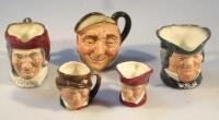 A quantity of Royal Doulton character jugs