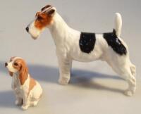 A Beswick spaniel puppy in brown and white