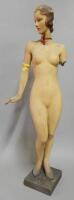An Art Deco style nude figurine