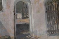 *Karl Niemann (1908-1982). Entrance to a courtyard