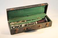 An early 20thC two piece clarinet