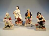 A quantity of 19thC and later Staffordshire figures