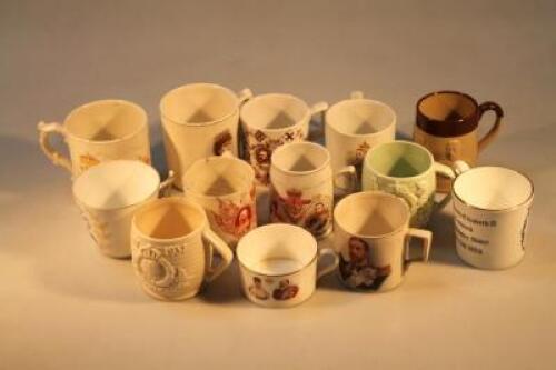 A quantity of royal Commemorative cups and tankards