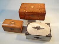 Three various early 20thC boxes