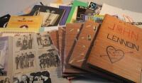 A quantity of personal and home produced John Lennon scrap books