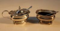 An Elizabeth II silver part cruet set