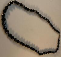 A Whitby jet necklace