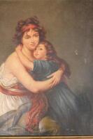 Circle of Louise Elizabeth Vigee Le Brun (1755-1842). Artist and Her Daughter