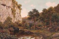 George S Ramsey (fl.1895). River landscape