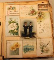 A quantity of Victorian scrap albums