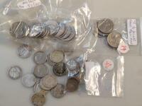 A quantity of pre-decimal and other coins