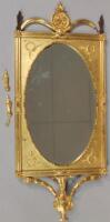 A pair of 19thC neo-classical gilt wood wall mirrors