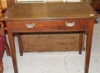 An 18thC oak side table