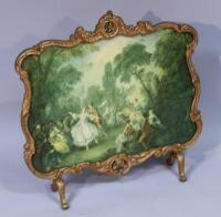 A Louis XV style fire screen