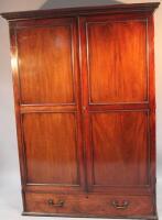 A 19thC mahogany cupboard