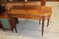 A George III mahogany D-end table