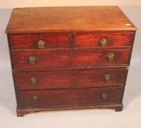 A 19thC mahogany chest