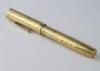 A gold plated vintage fountain pen by Sanford & Bennett New York