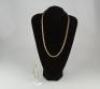 A modern 9ct gold hollow rope twist necklace