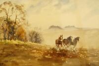 Celia Vadden. Winter ploughing scene