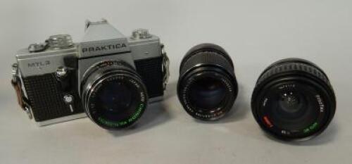 A Praktica SLR camera