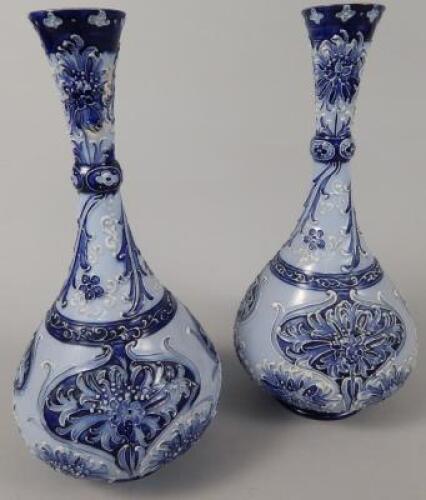 A pair of Moorcroft Macintyre Florian vases