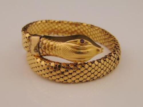 A snake head bracelet