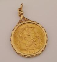 A sovereign pendant