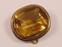 A citrine brooch