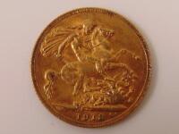 A George V full gold sovereign