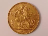 An Edward VII full gold sovereign