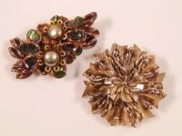 Two brooches