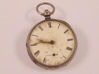 A silver pocket watch