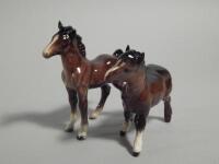 Two Beswick foals