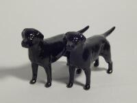 Two Beswick dogs