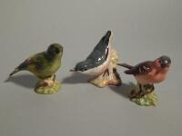 Three Beswick birds