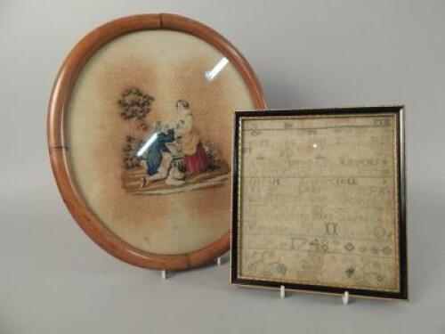 Two items of needlework