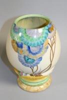 A Wilkinson Clarice Cliff Viscaria vase