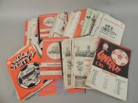 A quantity of 1960's and 70's Lincoln City football programmes