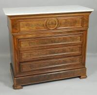 A French mid 19thC secretaire chest